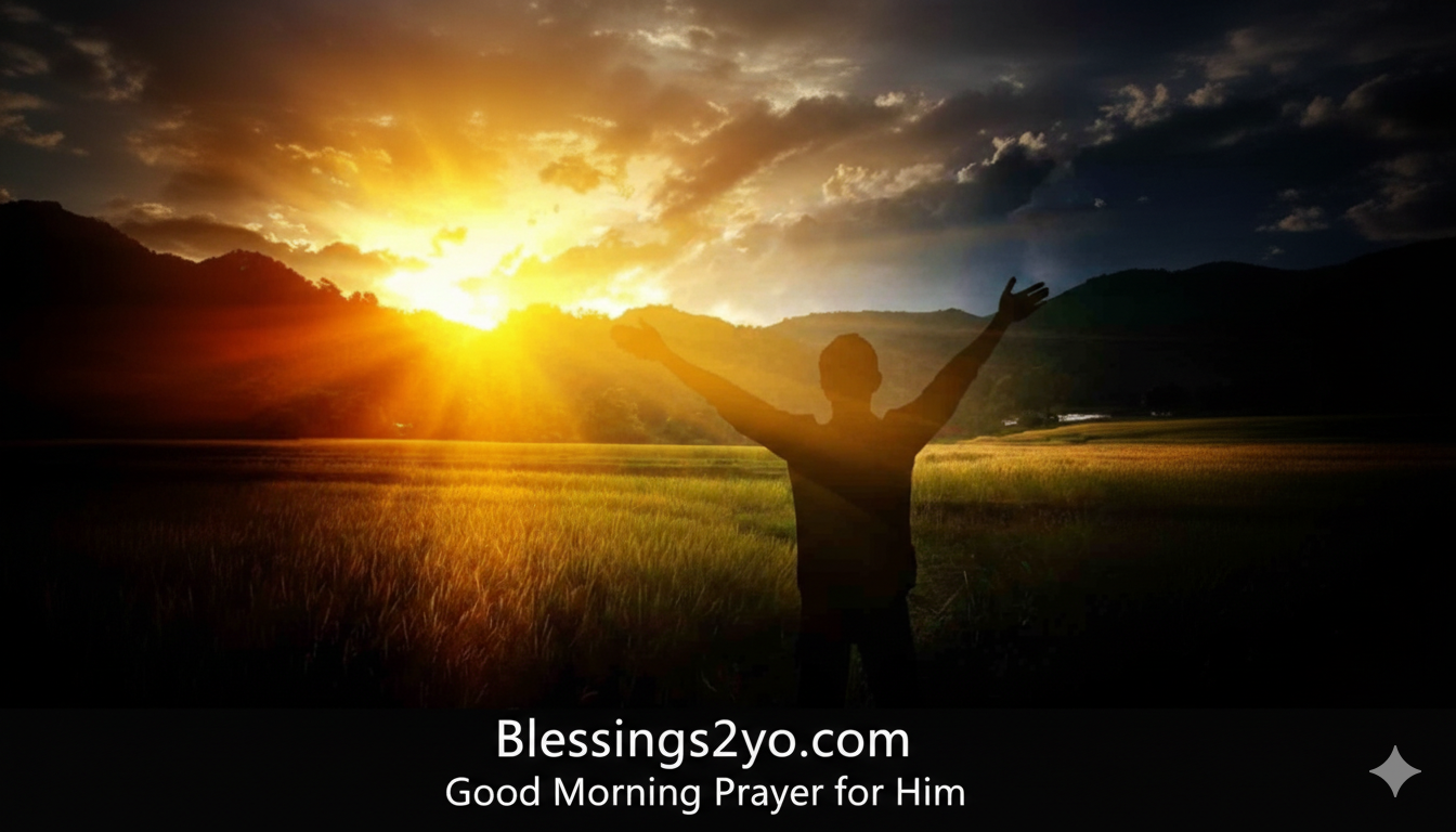 Read more about the article Good Morning Prayer for Him: Loving & Faith-Filled
