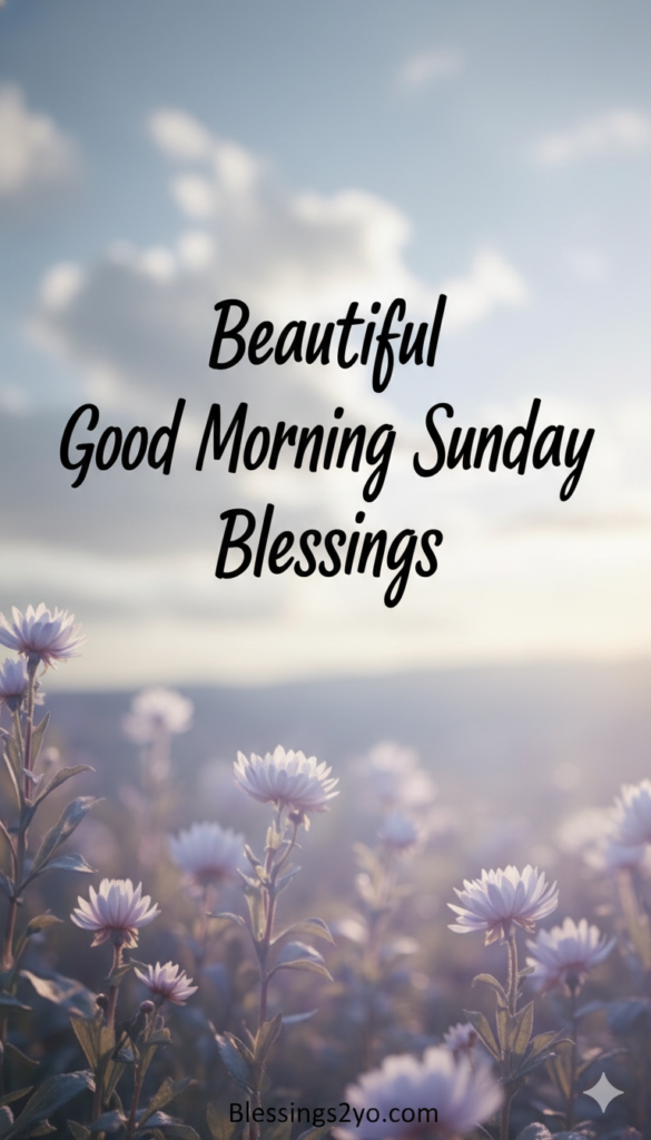 Beautiful Good Morning Sunday Blessings