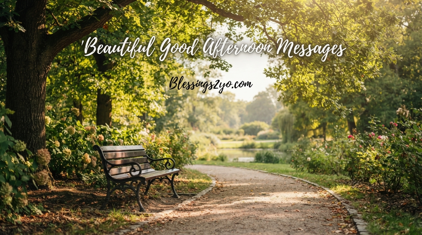 Read more about the article Beautiful Good Afternoon Messages for Friends, Family & Loved Ones