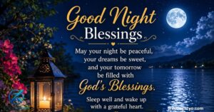 Read more about the article Good Night Blessings for Friends Heartfelt Messages for a Peaceful Night