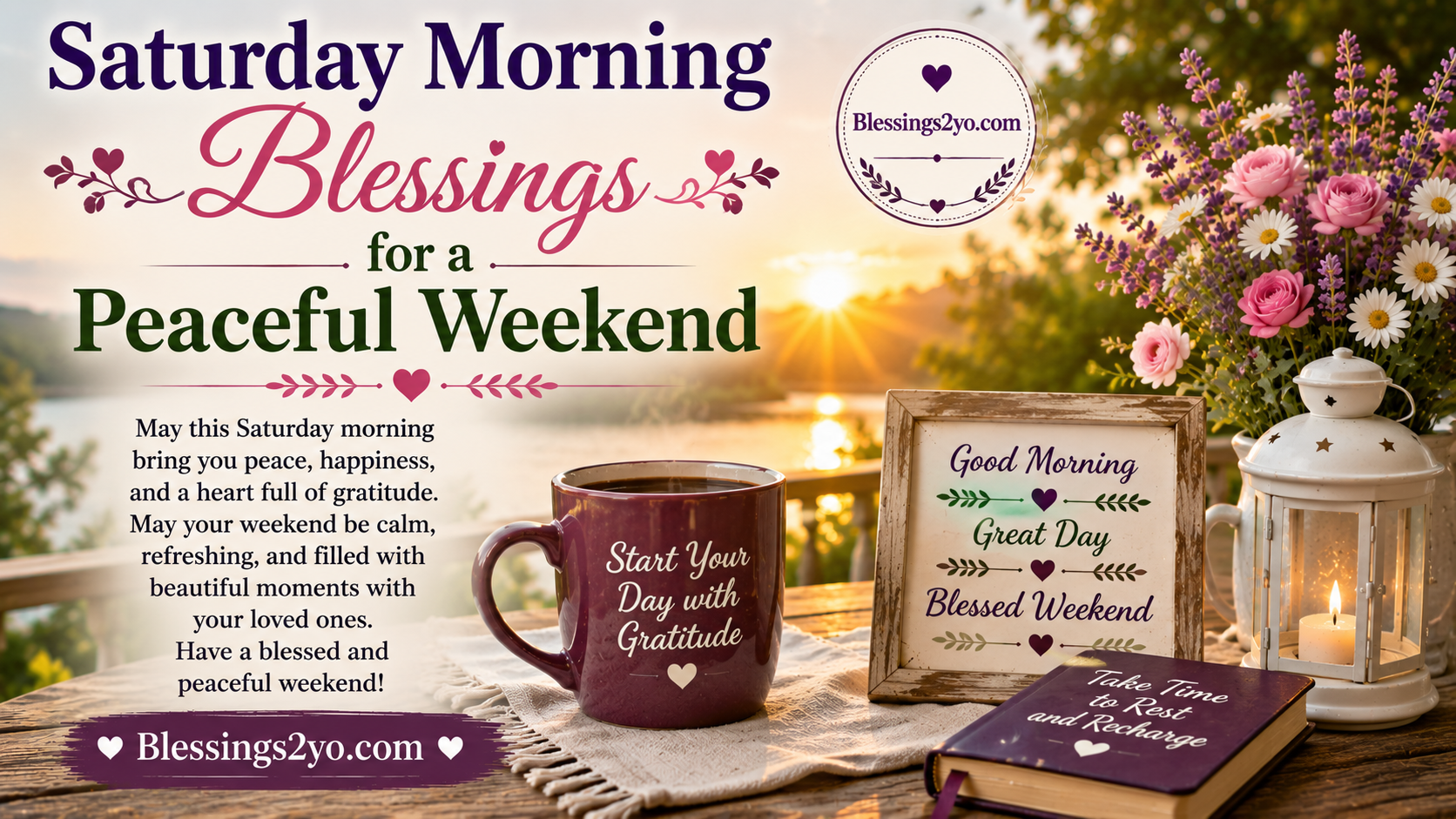 Read more about the article Saturday Morning Blessings for a Peaceful Weekend Inspiring Prayers & Wishes