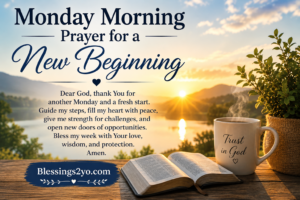 Read more about the article Monday Morning Prayer for a New Beginning, Strength, and Blessings